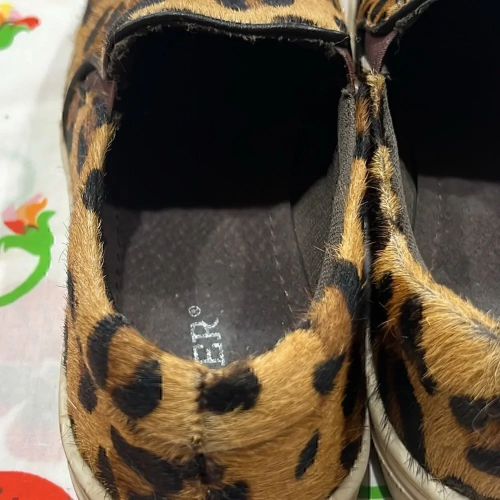 Roper Cheetah Leopard Print Hair On Slides - 9
